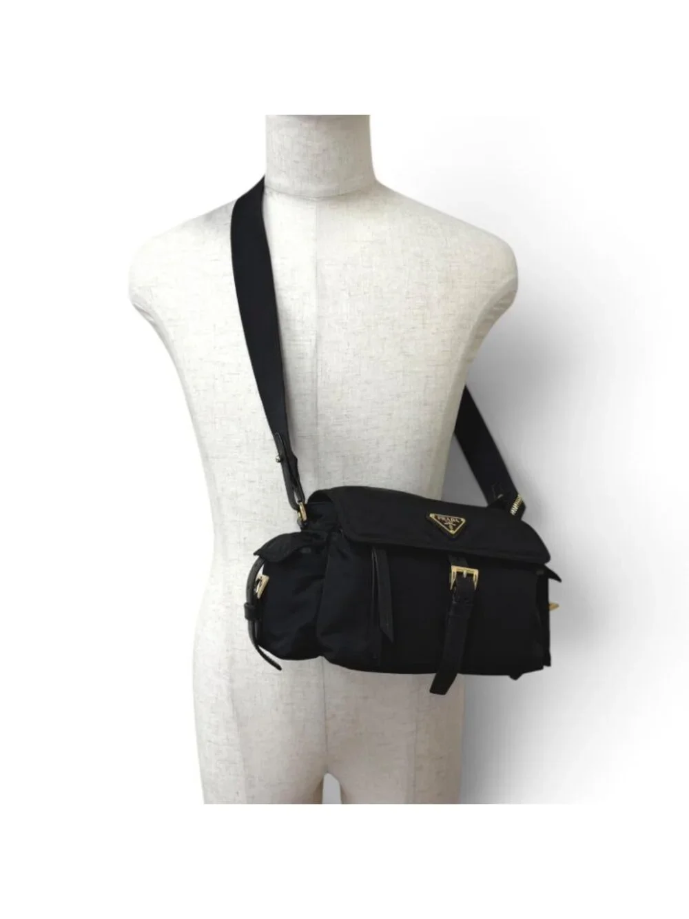 Prada Explorer Medium Triangle Logo Re-Nylon 2-Way Shoulder Bag
